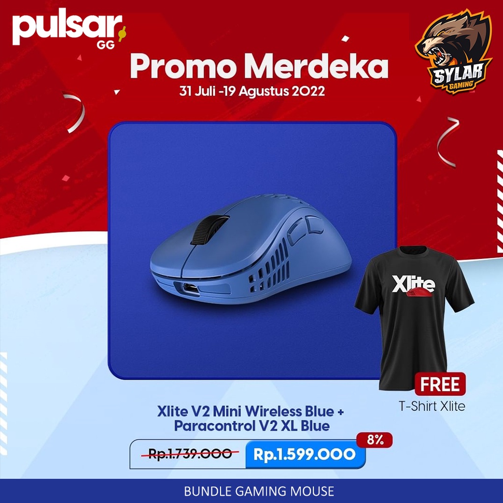 Jual Pulsar XLITE V2 Mini Wireless Gaming Mouse Promo Bundle | Shopee ...