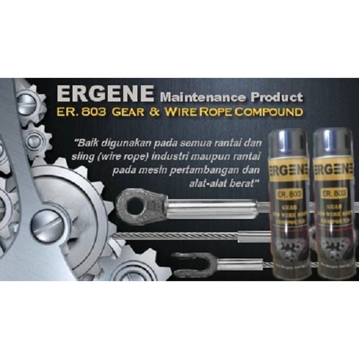 Jual Open Gear & Wire Rope Lubricant Spray 500ML Pelumas Gigi Terbuka