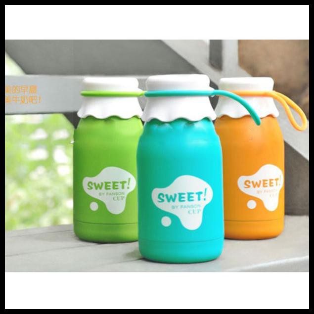 Jual BOTOL MINUM SWEET FASHION CUP SOLID COLOR 350ML - SM-8406 - GREEN ...