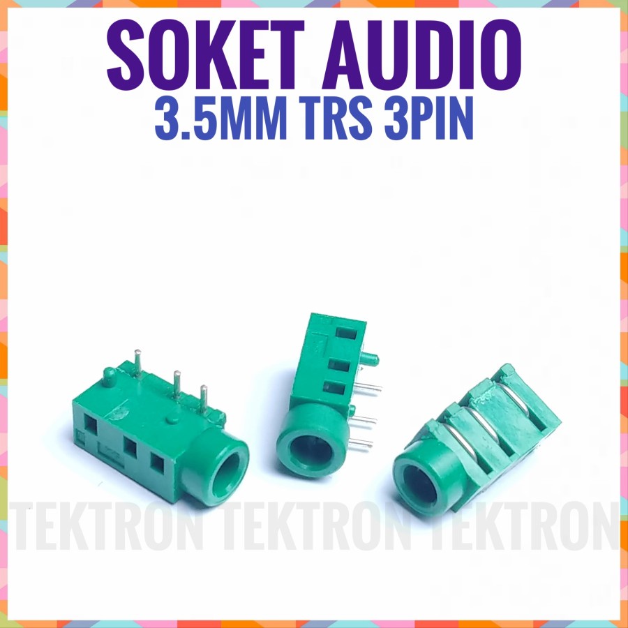 Jual Soket Audio 3.5mm TRS Socket Akai Kecil Headphone Mic Female ...