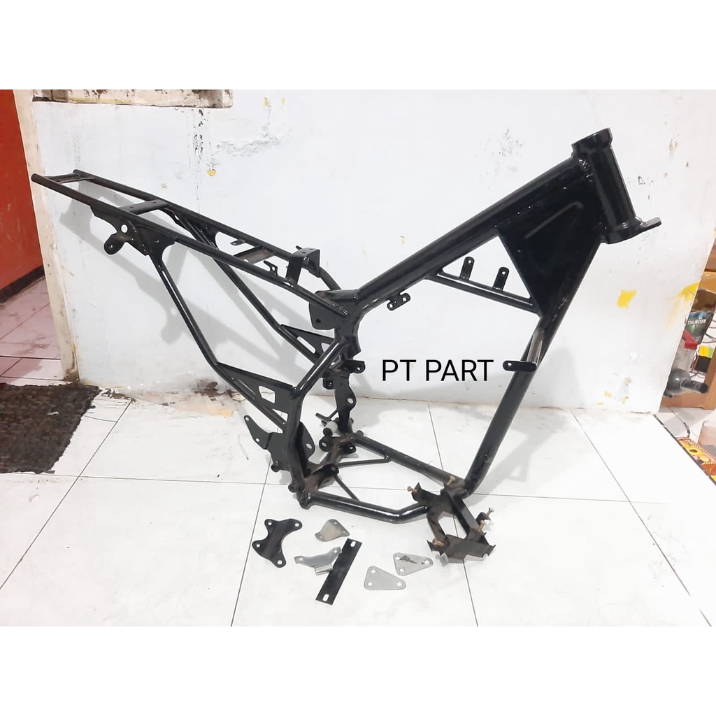 Jual Rangka Trail Crf Custom Pnp Mesin Tiger Megapro Cb Gl Verza Mp New Flame Crf Shopee Indonesia