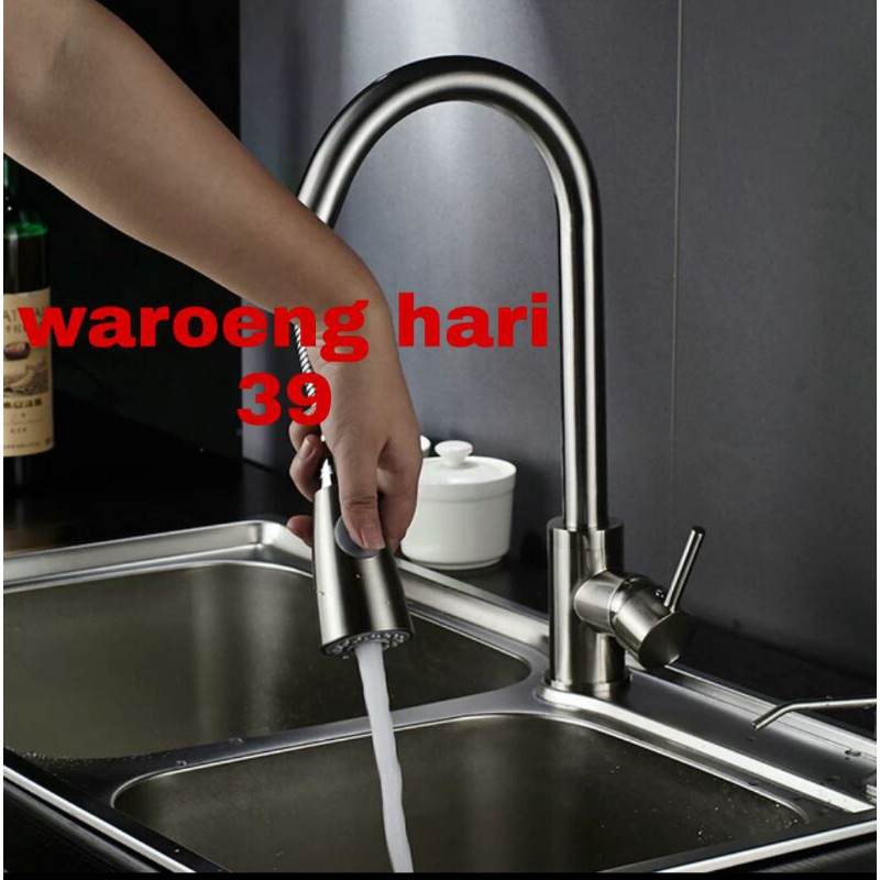 Jual KRAN KITCHEN SINK STAINLESS/KRAN FLEXIBLE TARIK PANAS DINGIN