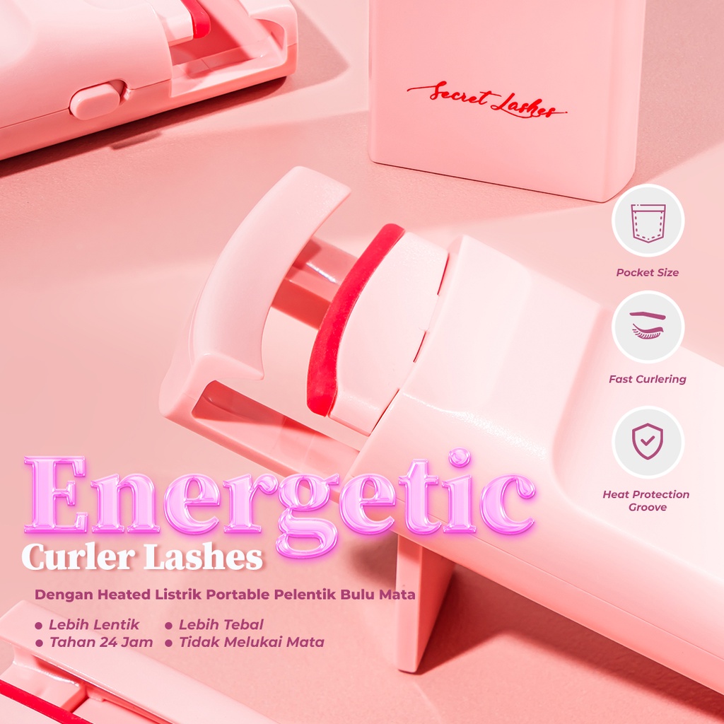 Jual Secret Lashes Energetic Curler Eyelash Electric Lashes Penjepit ...