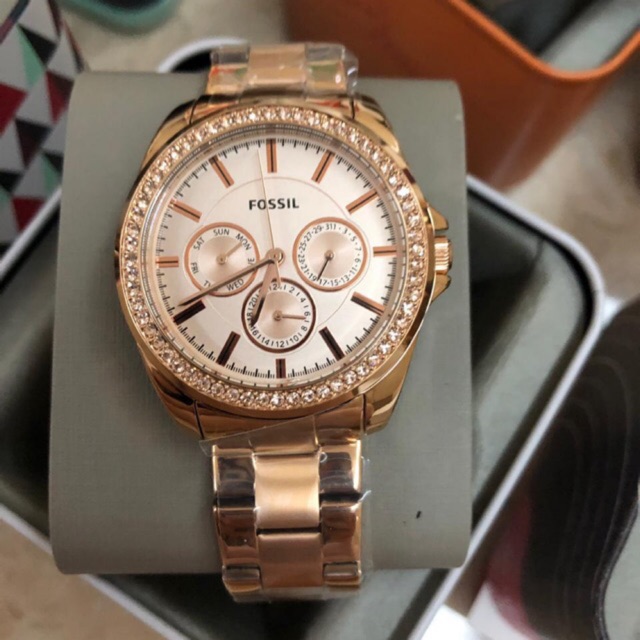 Jual Fossil Women s Watch Janice Multifunction Rose Gold Tone