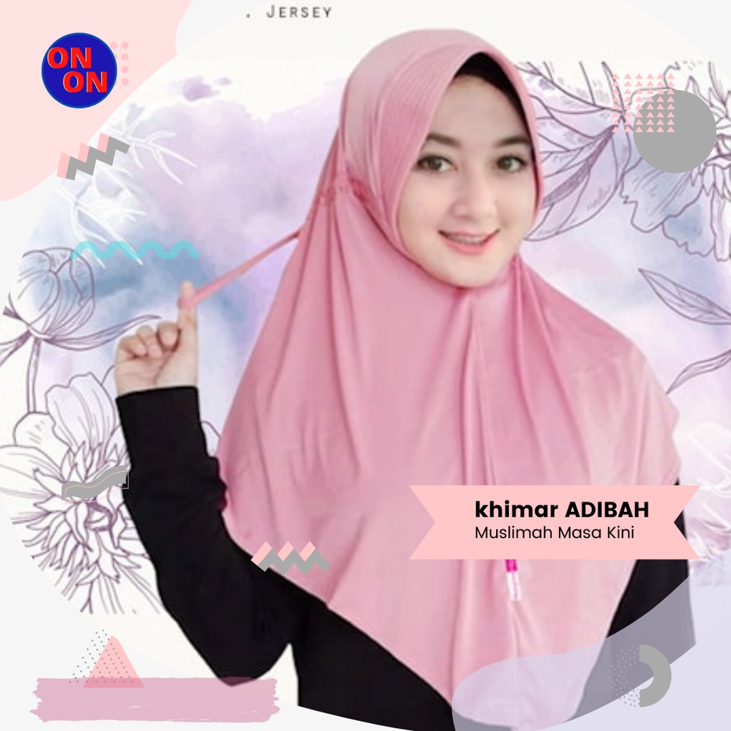 Jual JILBAB SERUT ADIBA A2 JILBAB JERSEY HIJAB BERGO JERSEY KERUDUNG ...