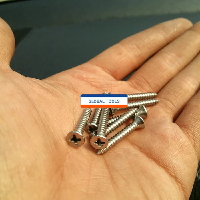 Jual Sekrup ss 6 x 1/2 sekrup s6 x 1/2 inch sekrup stainless anti karat