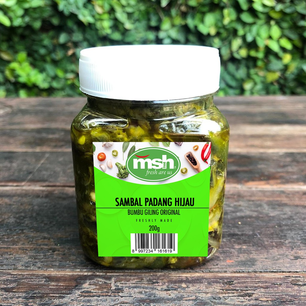 Jual Msh Sambal Padang Hijau 200 G Shopee Indonesia