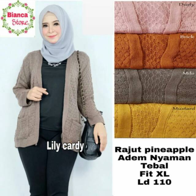 Jual Cardy Rajut Modern/Cardi model Terbaru/Cardi Trendy Masa Kini ...