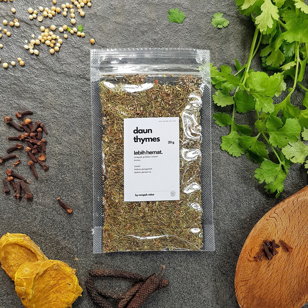 Jual HEMAT! Daun Timi / Dried Thymes Leaves Rempah Value ( bumbu