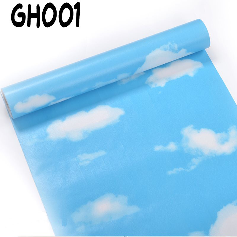Jual Wallpaper Dinding Motif GH001 Wallsticker Motif Awan Sticker ...