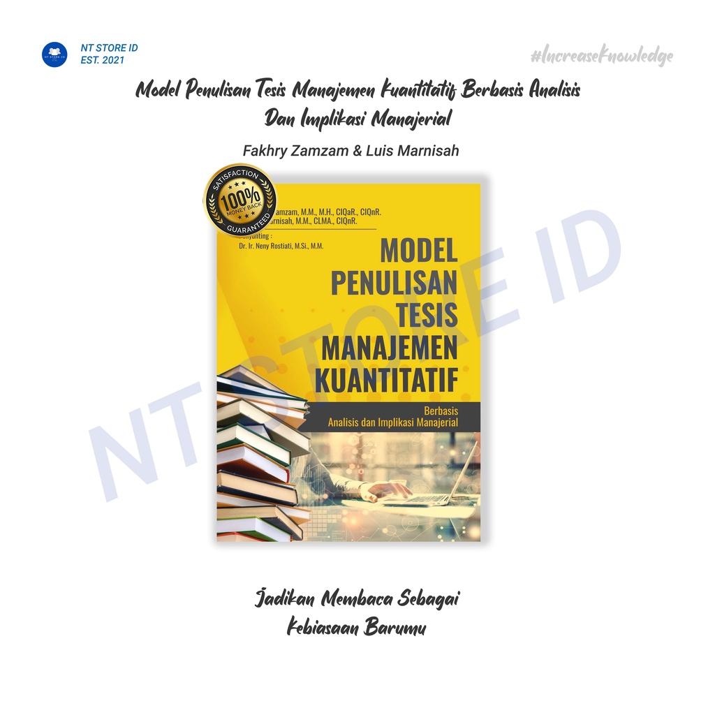 Jual Buku Model Penulisan Tesis Manajemen Kuantitatif Berbasis Analisis ...