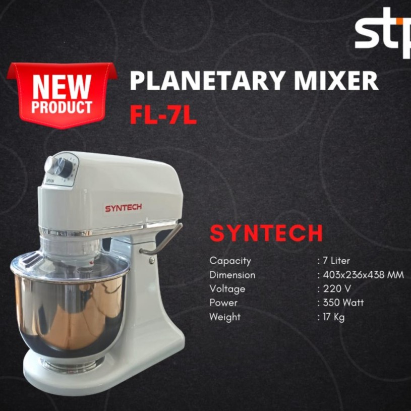 Jual Planetary Mixer Syntech FL-7B Mixer Roti Kue 7 Liter | Shopee ...