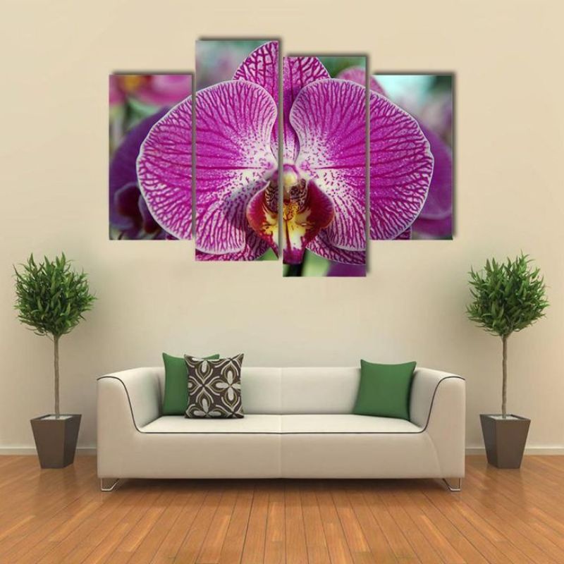 Jual HIASAN DINDING RUANG TAMU MOTIF BUNGA 1SET 4PICS/HIASAN DINGDING ...