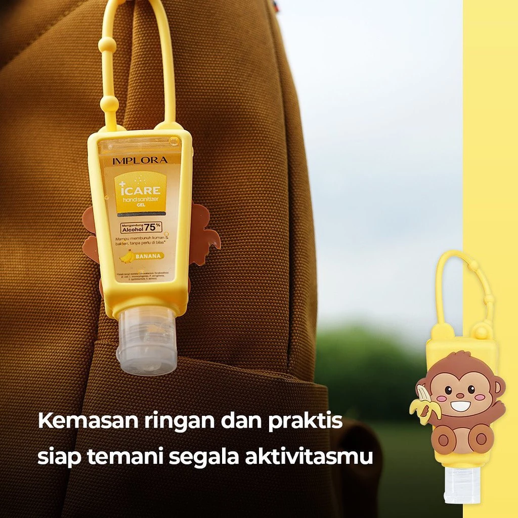 Gel Sanitizer Tangan Implora Icare 30ml - Perlindungan Kesehatan dan Kebersihan