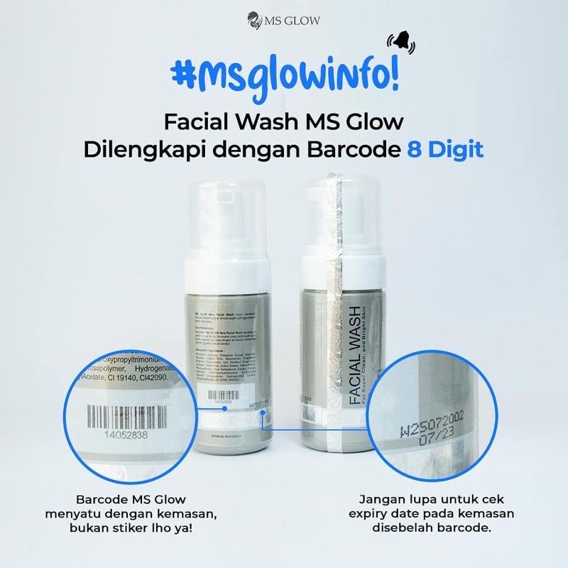 Jual Facial Wash Ms Glow Original Barcode Sabun Muka Ms Glow Shopee