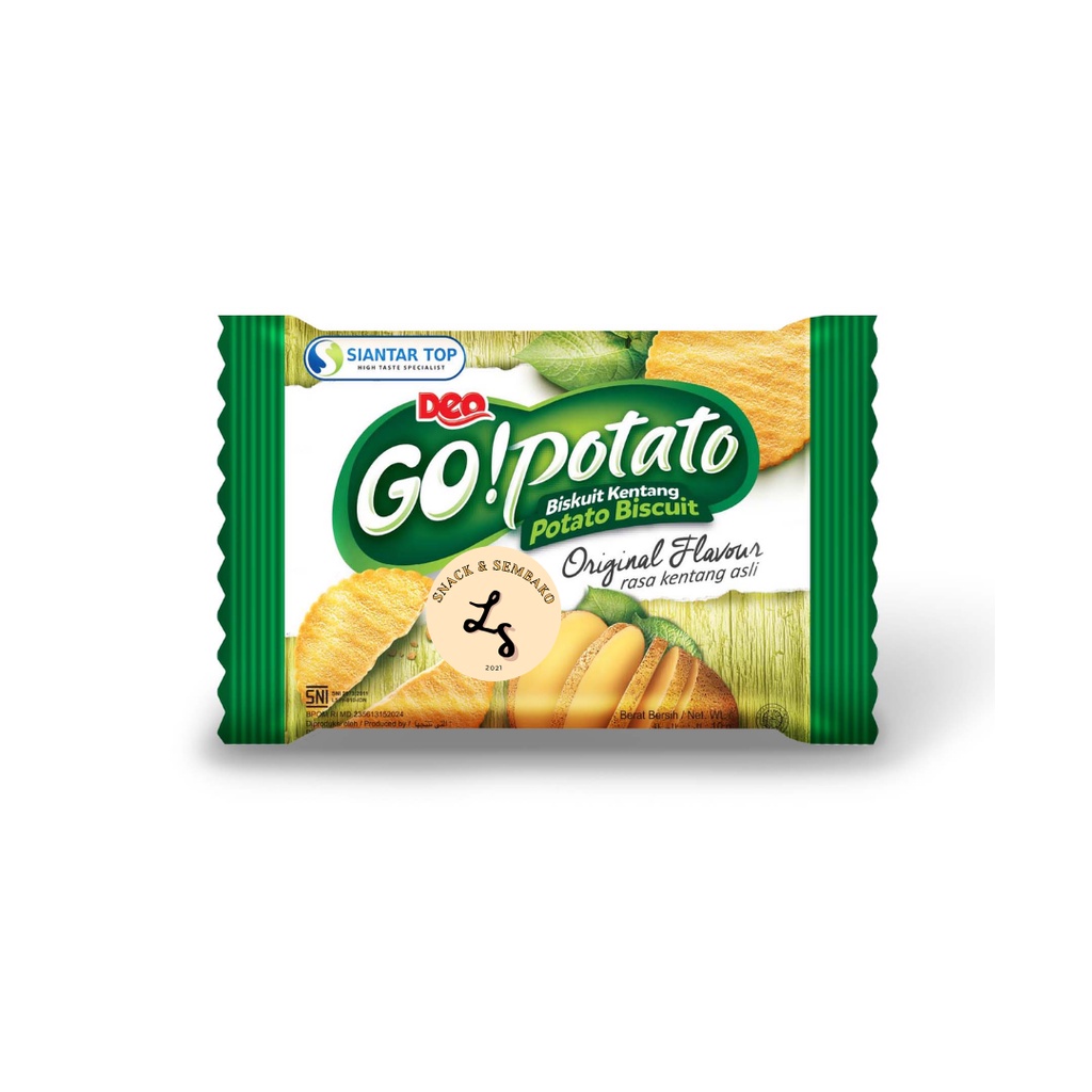 Jual Deo Go! Potato Renceng Biskuit Kentang Ecer 500/1000 isi 20 pcs ...