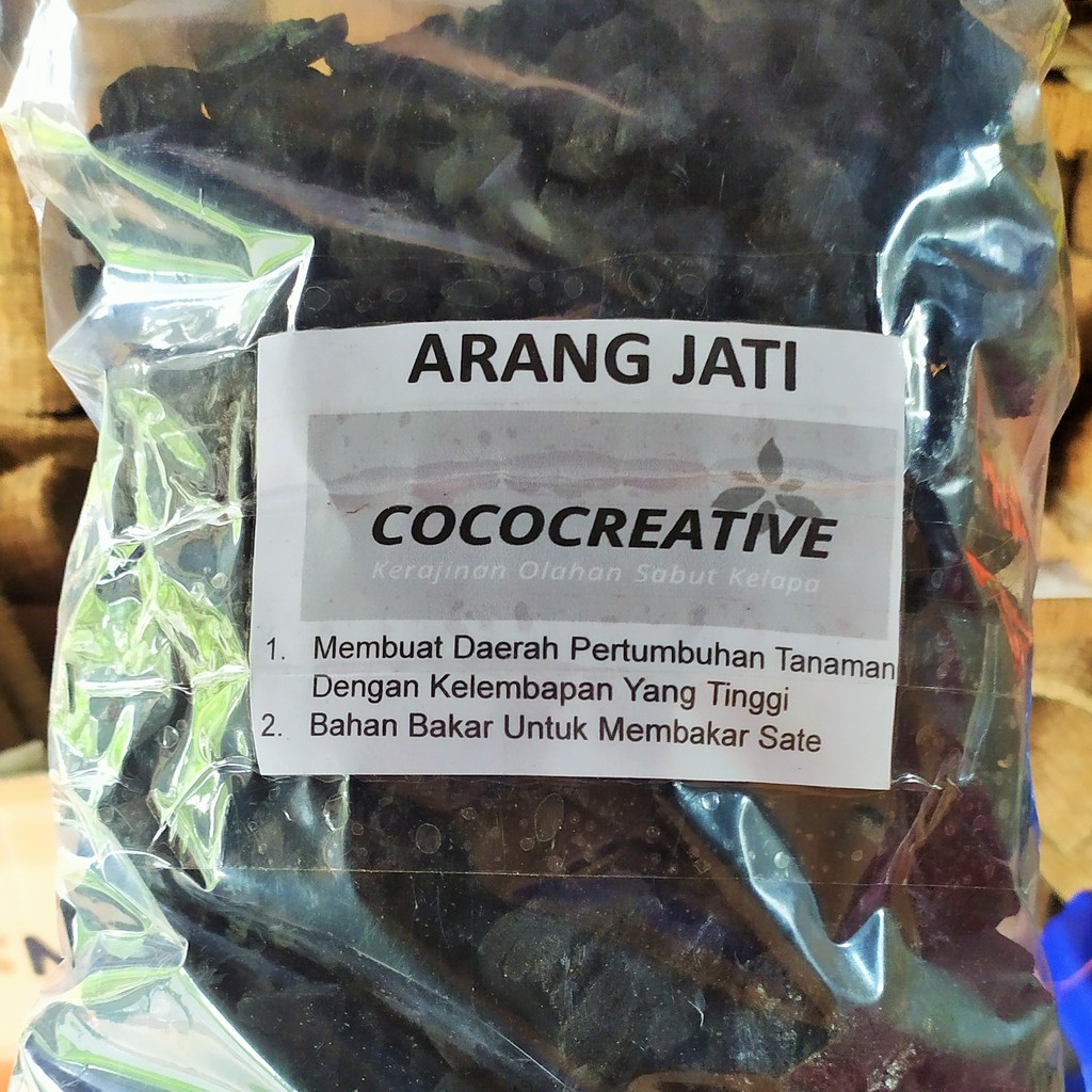 Jual Arang Kayu Jati Gr Media Tanam Anggrek Arang Sate Shopee Indonesia