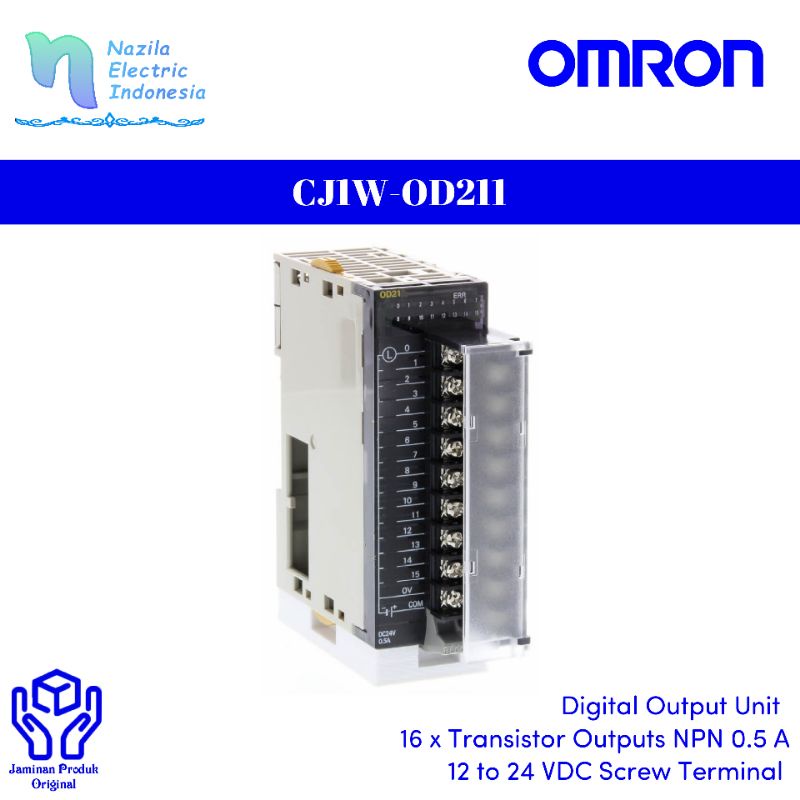 Jual Omron PLC CJ1W-OD211 Digital Output Unit CJ1WID211 16 x 24VDC ...