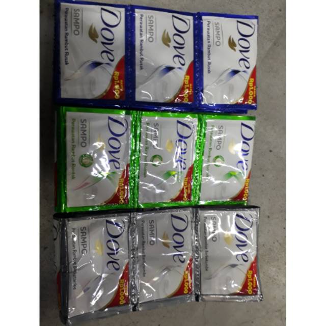 Jual SHAMPOO DOVE SACHET ISI 12 SACHET Shopee Indonesia