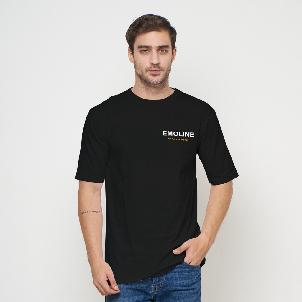 Jual Emoline Brand AwarenessTees Black Side - Kaos Emoline Promosi ...