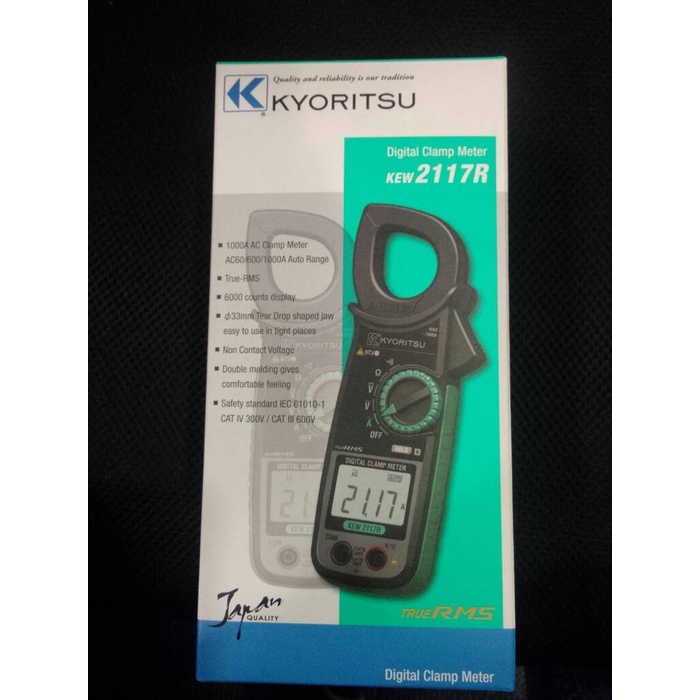 Jual Tang Ampere Kyoritsu / Digital Clamp Meter Kew Snap 2117R ( 1000 A