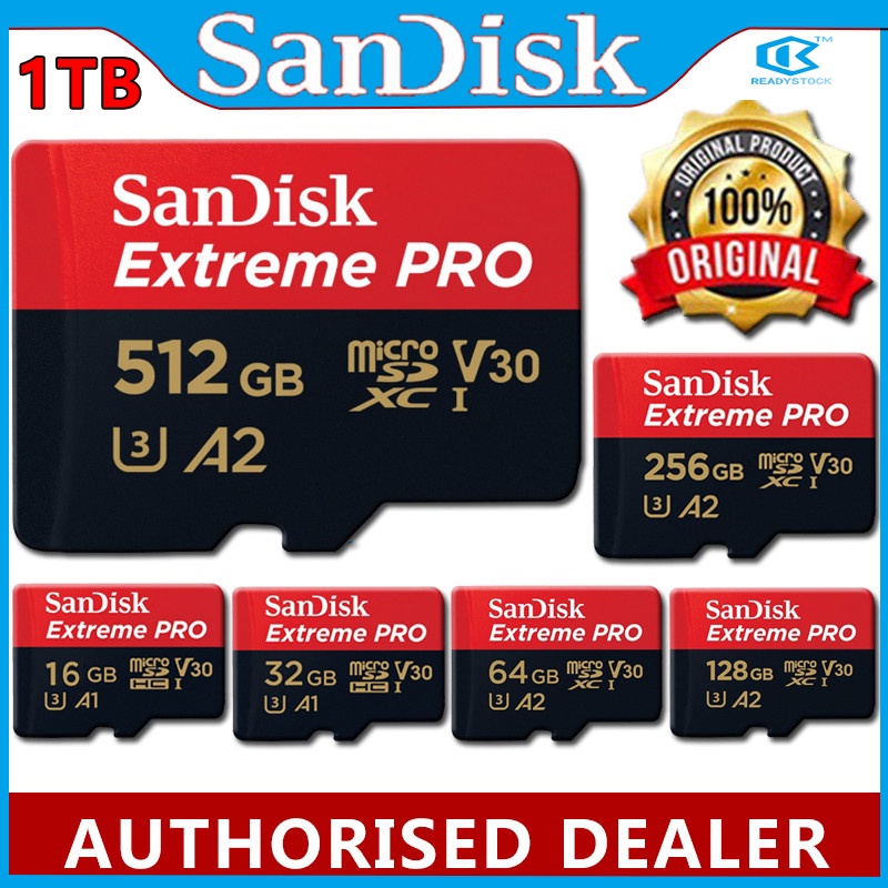 Jual SanDisk Extreme Pro Micro SD Memory Card MicroSD A2 Class 10 UHS-I ...