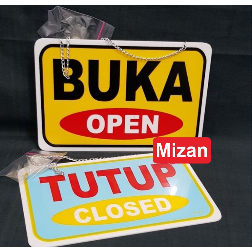 Jual Papan Akrilik Acrylic Buka Tutup / Open Closed (20x13cm) | Shopee ...