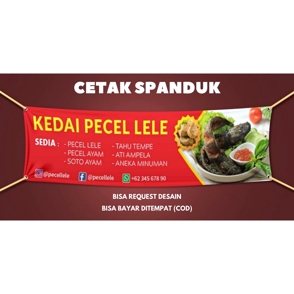 Jual CETAK Banner Spanduk Backdrop Background Baliho FLEXY 280GSM ...