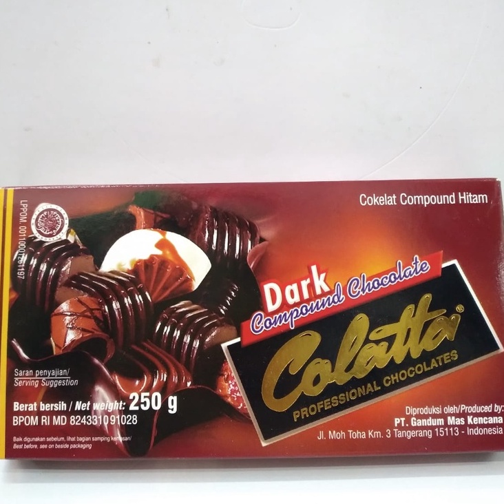 Jual Coklat compound colatta 250 gr/ coklat batang 250 gr/ colatta dcc ...