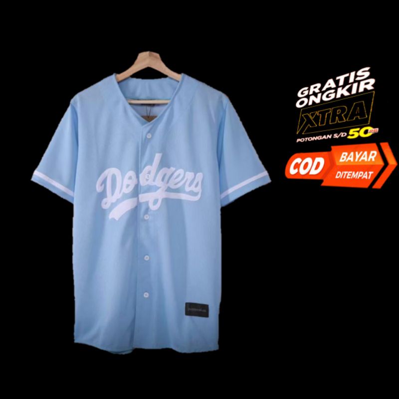 Jual BAJU BASEBALL / jersey baseball dodgers putih navy - Kota Bandung -  Jersey Baseball Id