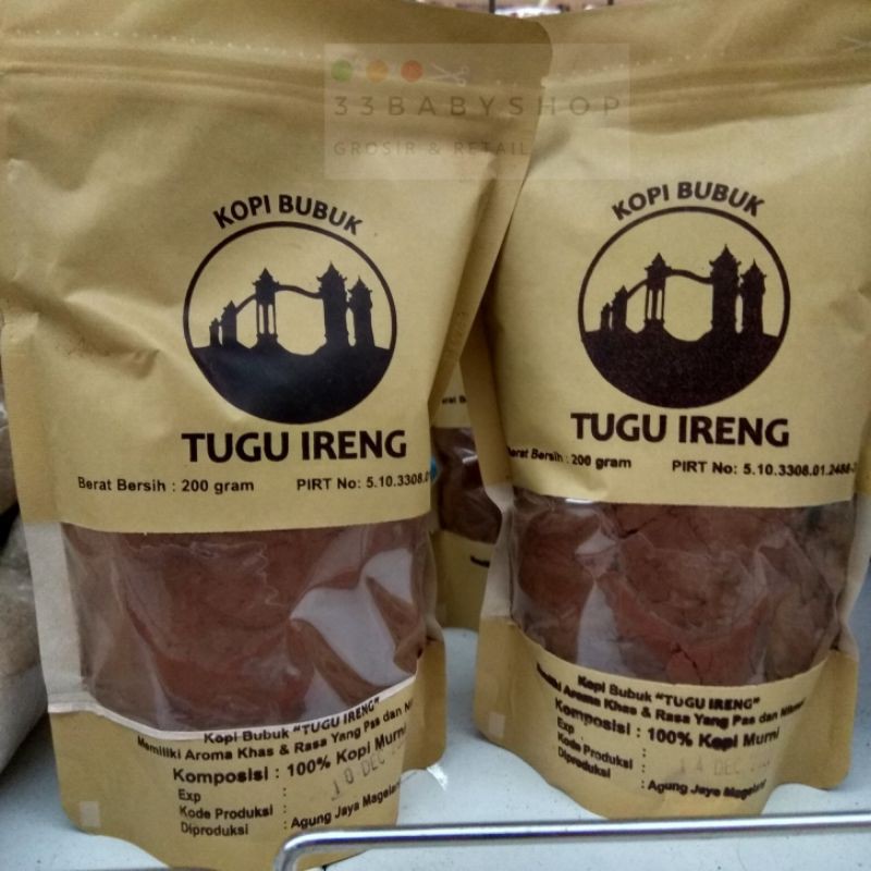 Jual Kopi Hitam Bubuk Murni Tugu Ireng Gram Shopee Indonesia