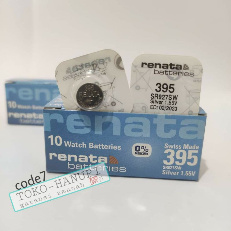 Jual Baterai Jam Tangan Renata SR 397 SW 395 ORIGINAL Swiss Made Asli ...