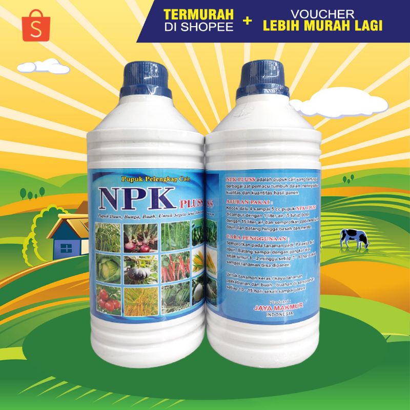 Jual Npk Plus Pupuk Cair Pupuk Tanaman Cair Pupuk Bunga Pupuk Buah