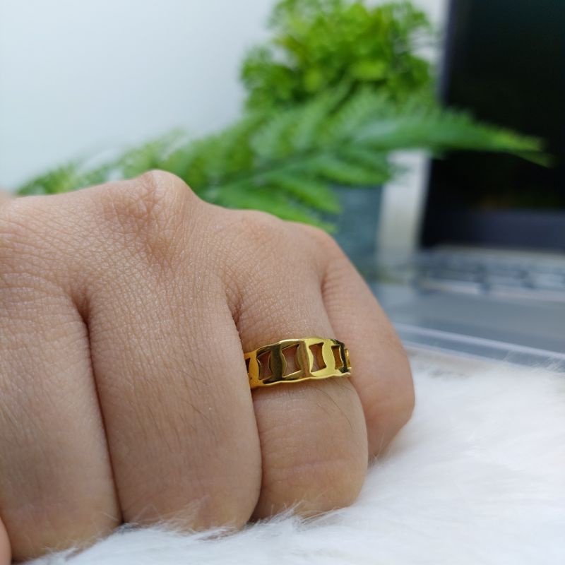 Jual CINCIN SILVER GOLD RANTAI TITANIUM / CINCIN WANITA PRIA ANAK ...