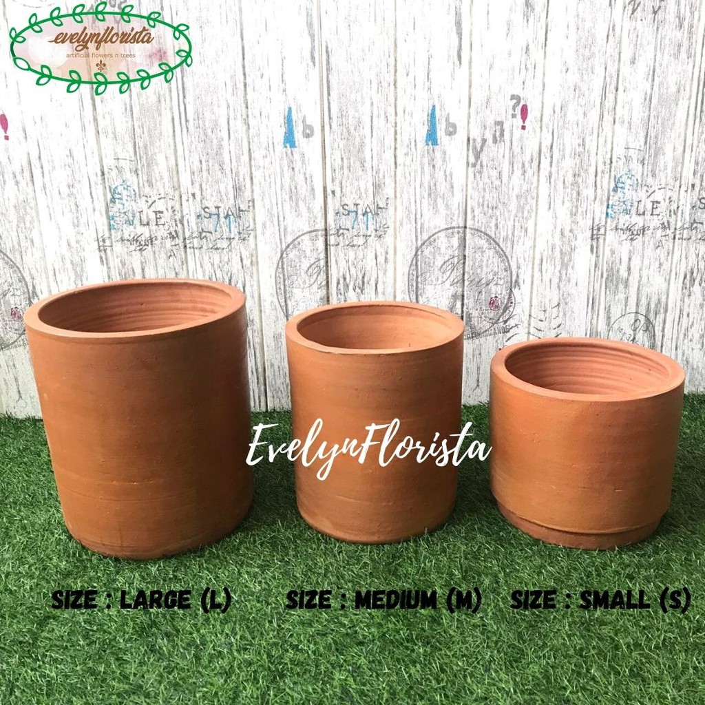 Jual Pot Terracotta Tanah Liat Vas Gerabah High Quality Tanaman Hias ...