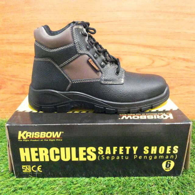 Jual Safety shoes Krisbow type Hercules 6" sepatu pengaman krisbow tipe