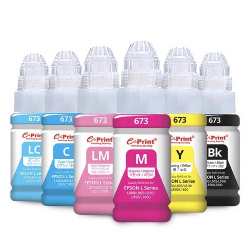 Jual Tinta Epson 673 FOR L800, L805, L805, L850, L1800 Cartridge