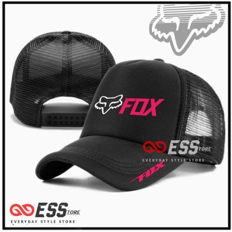 Jual Topi Fox Racing Trucker Jaring Logo Pink Edition | Shopee Indonesia