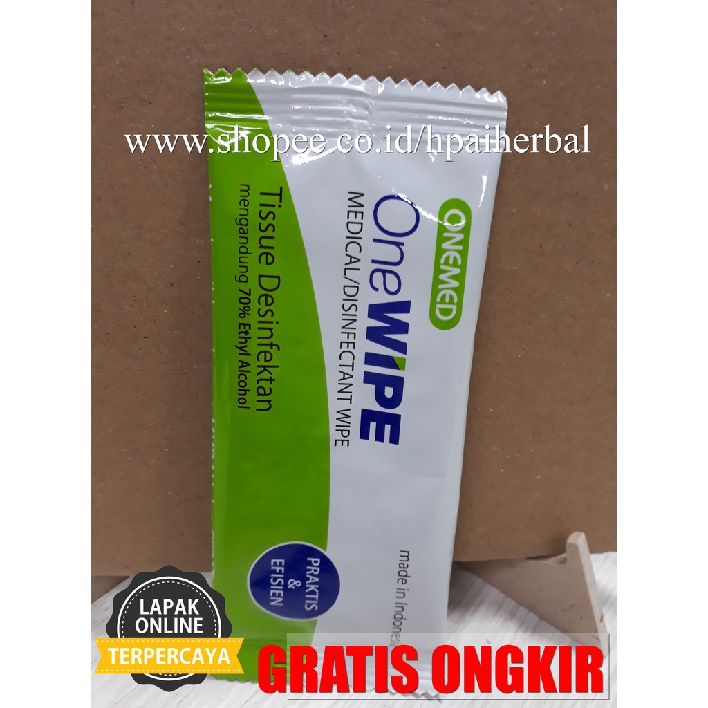 Jual Tissue Desinfektan OneWipe ONEMED - One Wipe Anti virus bakteri ...