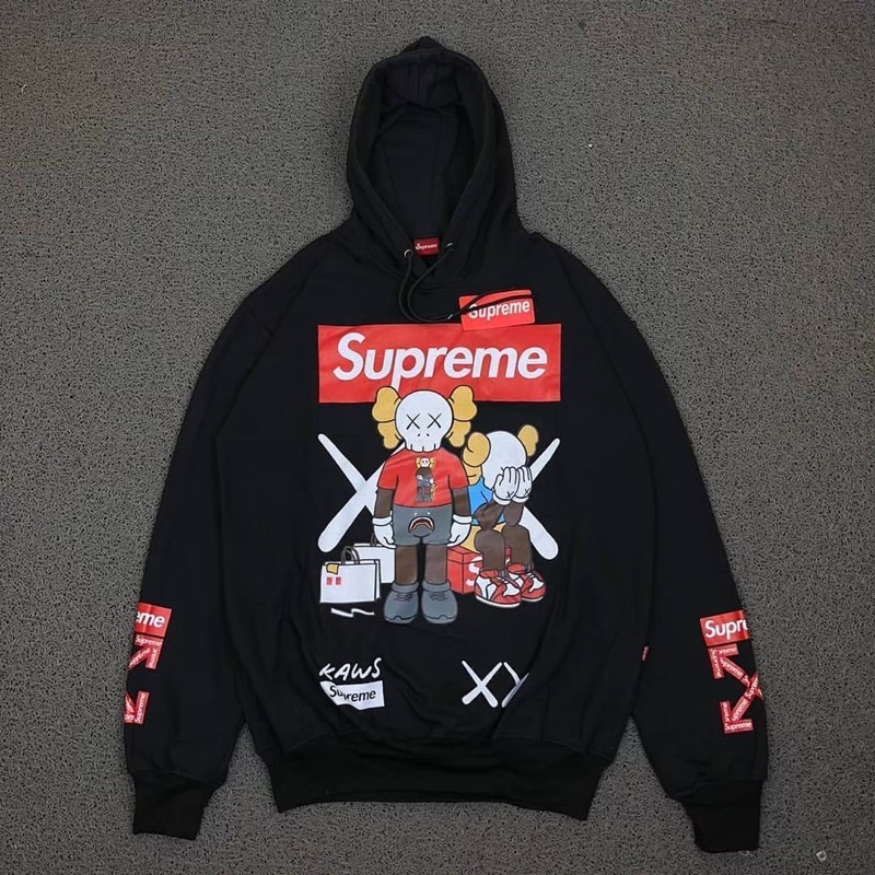 supreme x off white hoodie