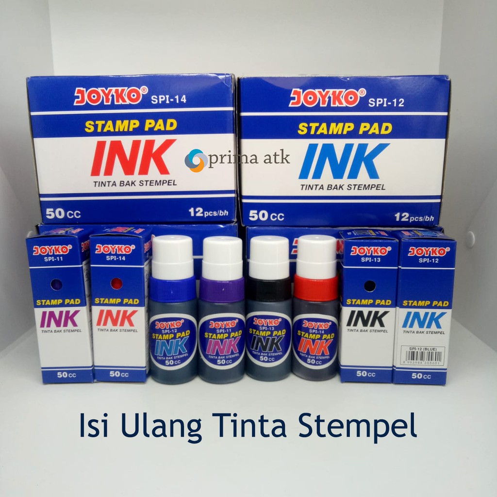 Jual Isi Ulang Refill Refil Tinta Stempel Stampel Stamp Pad Ink Joyko