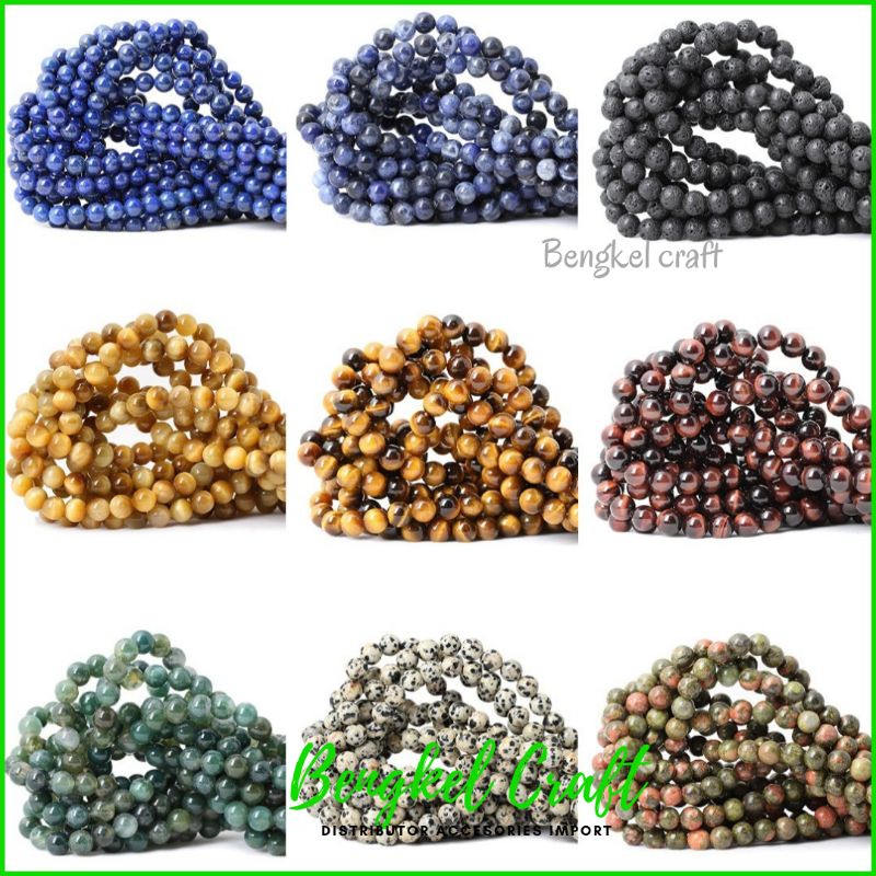 Jual Bahan Craft Manik Batu Alam Tiger eye / sodalite /Lapis Lazuli ...