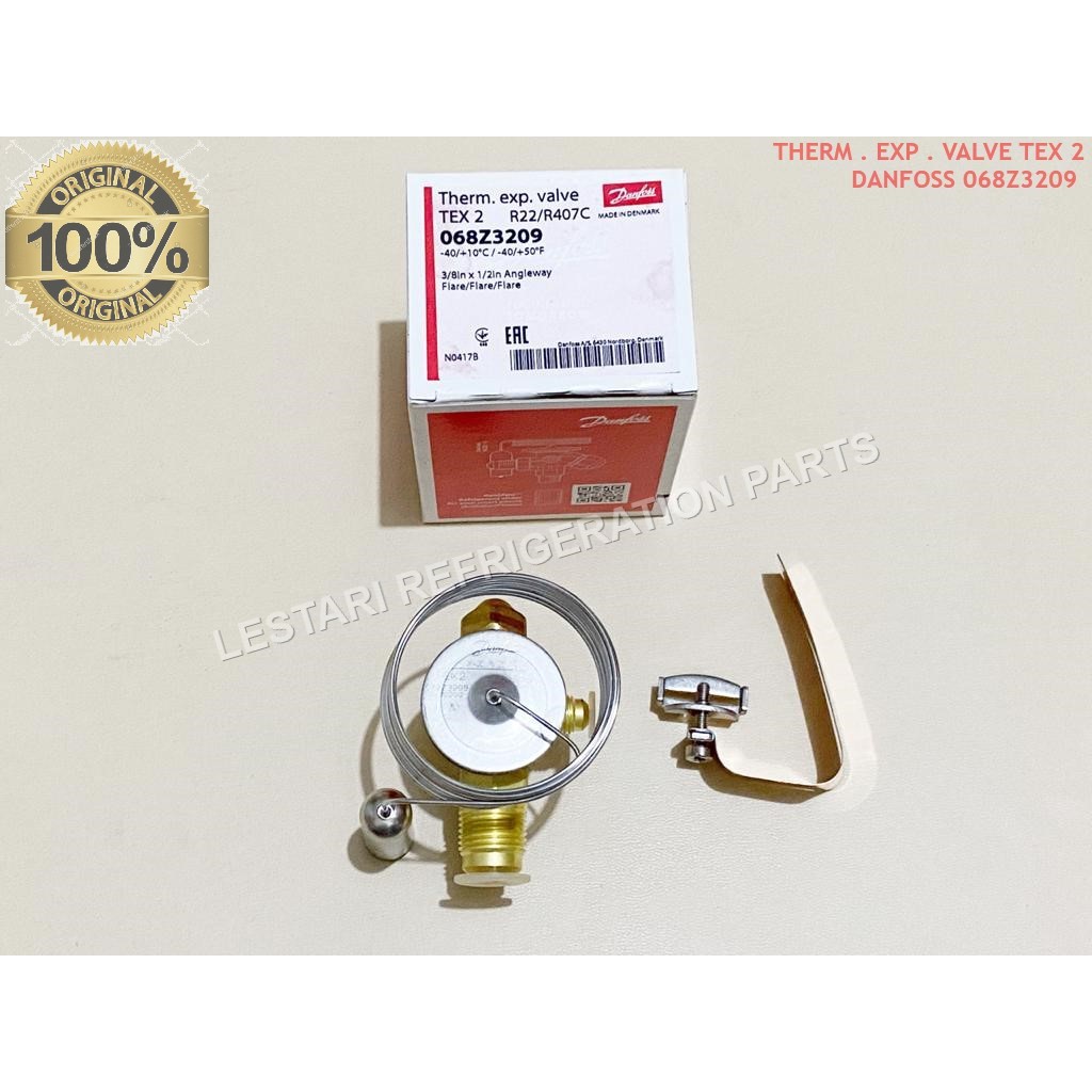 Jual Danfoss Thermo Expansi Valve TEX2 R22/R407C + Orifice | Shopee ...