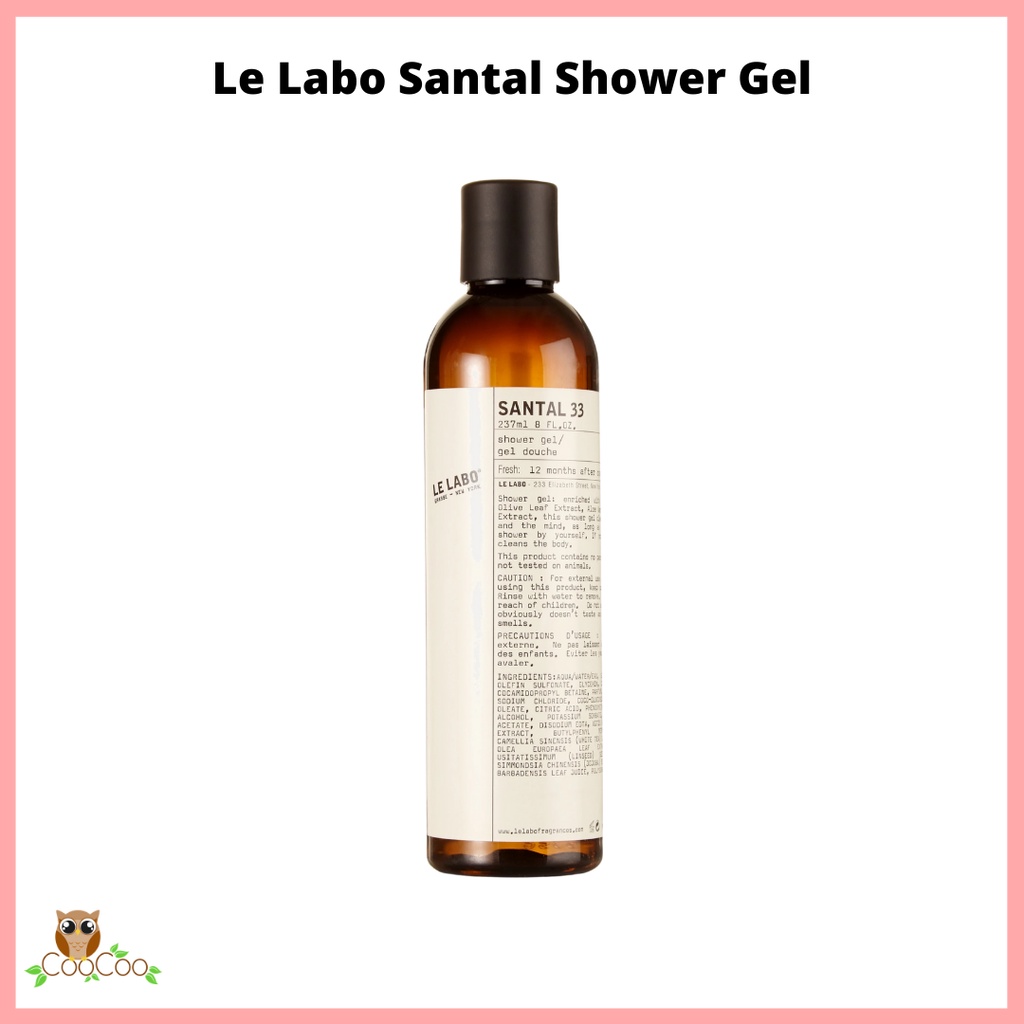Jual LE LABO Santal 33 Shower Gel 237ml Shopee Indonesia