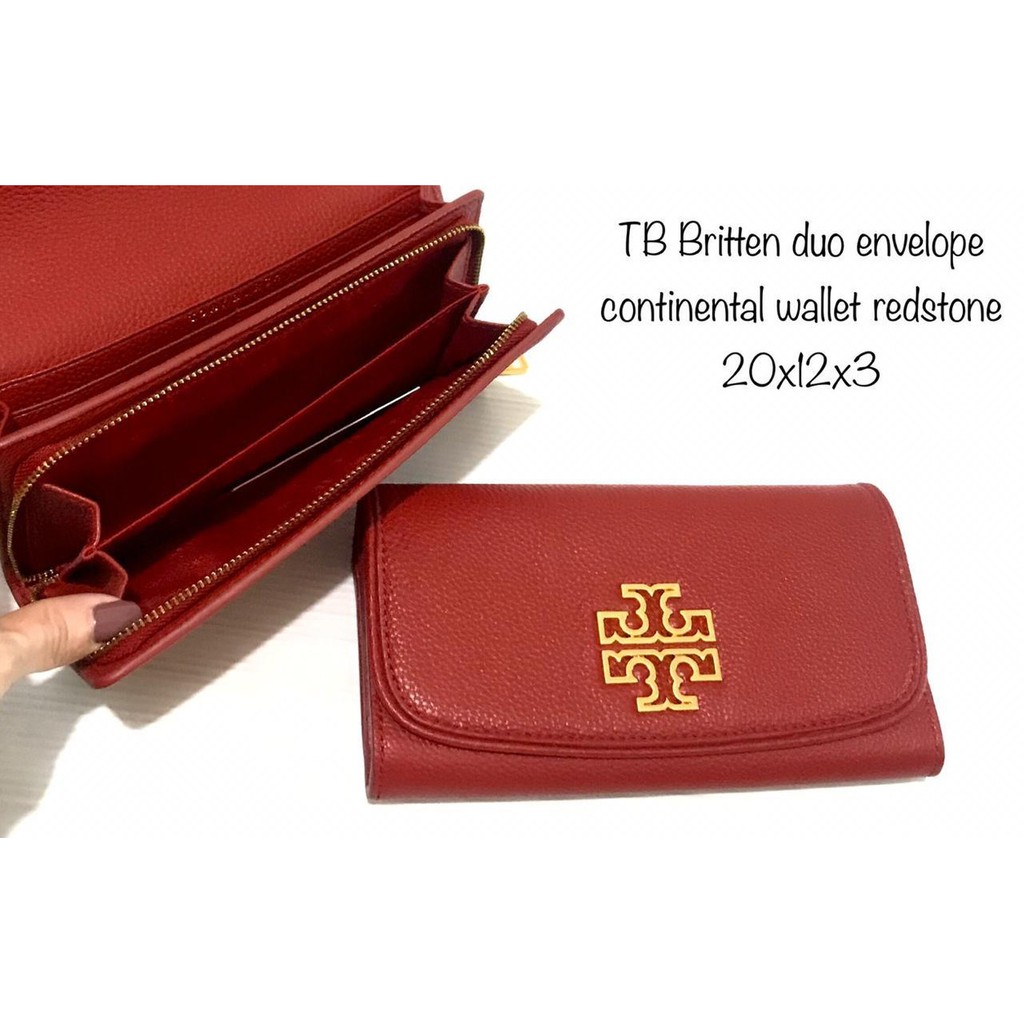 Tory burch britten clearance duo envelope continental wallet