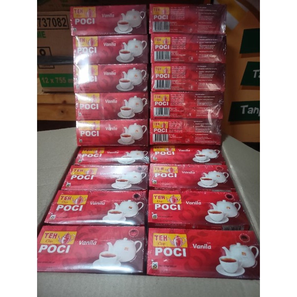 Jual 5 Kotak Teh Celup Teh Cap Poci Vanilla 2g X 25 Teabags Shopee Indonesia 0830