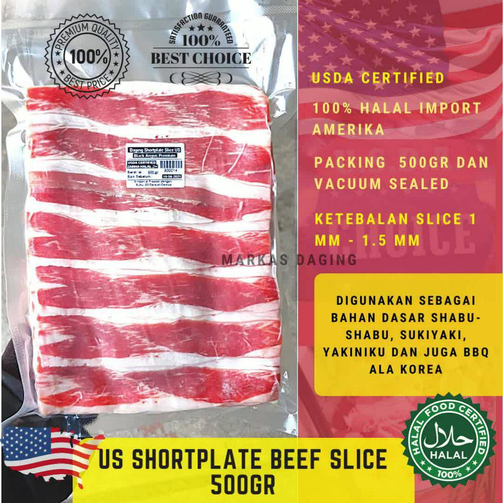 Jual US Slice Beef / DAGING SAPI Shortplate 500gr / RICEBOWL / Yakiniku ...