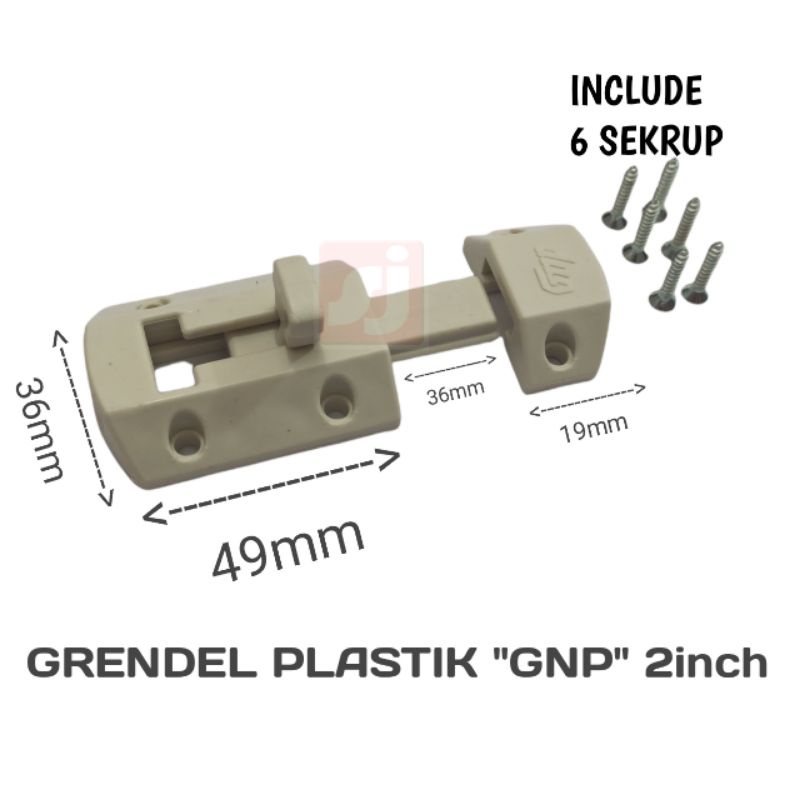 Jual Grendel Plastik Gmp Gerendel Pintu Pvc Shopee Indonesia