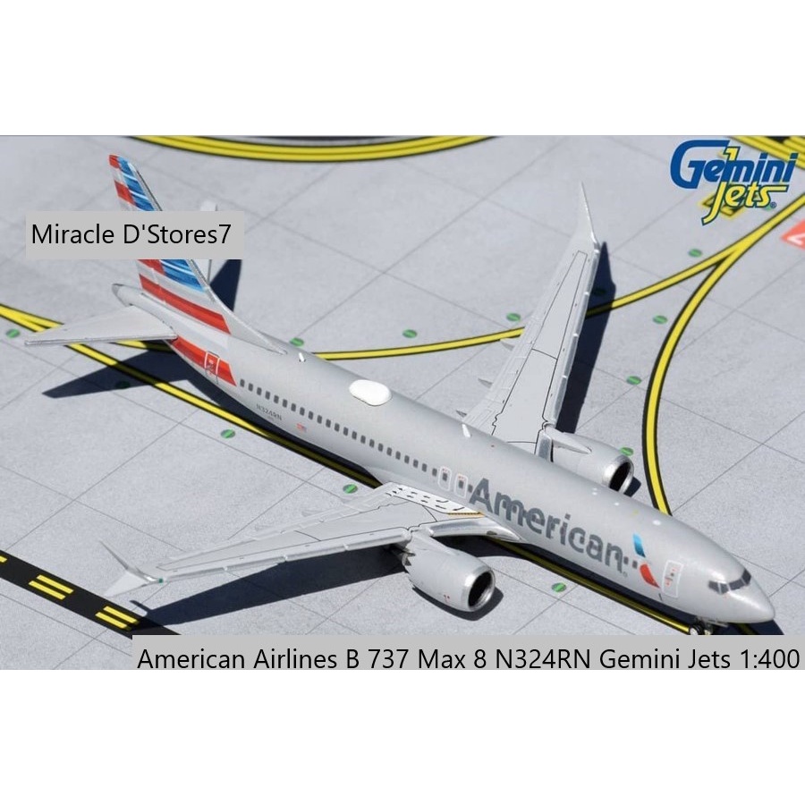 ジェミニジェッツ 1/400 737 MAX8 ひく アメリカン航空 N324RN