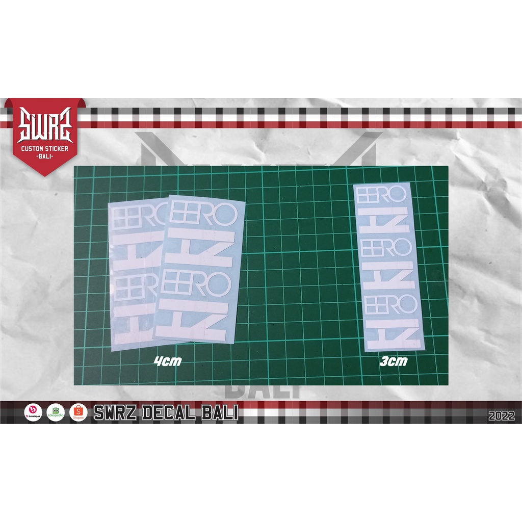 Jual STIKER H PLUS SON EERO DECAL RIMS | Shopee Indonesia